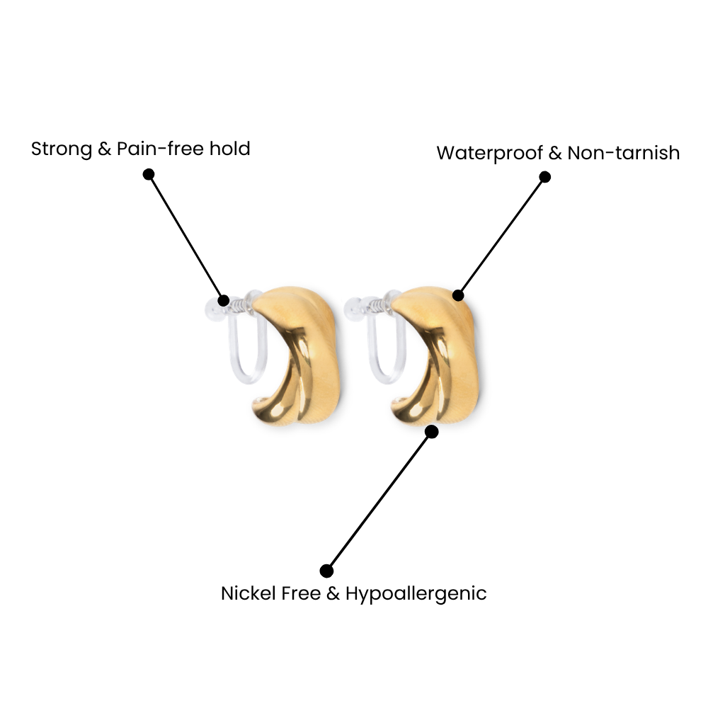 STARLET CLIP ON EARRINGS