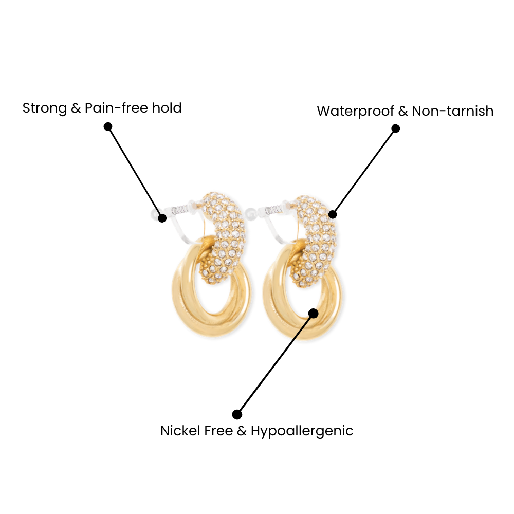 DISCO DARL CLIP ON EARRINGS