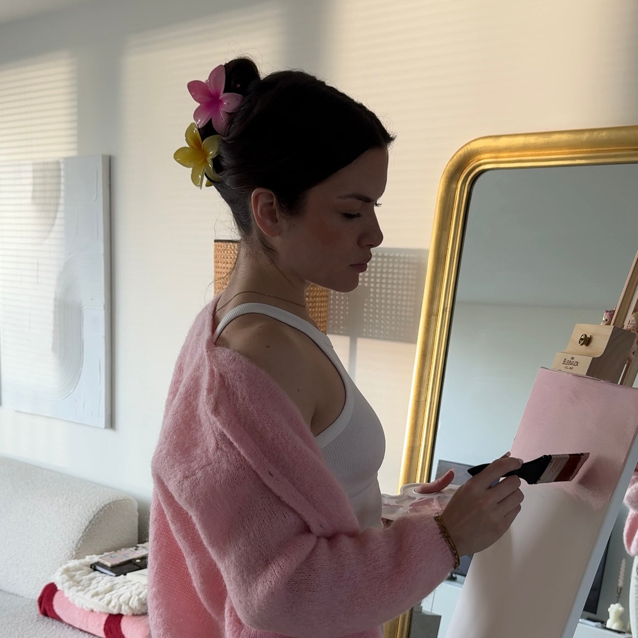 HIBISCUS HONEY CLAW CLIP YELLOW