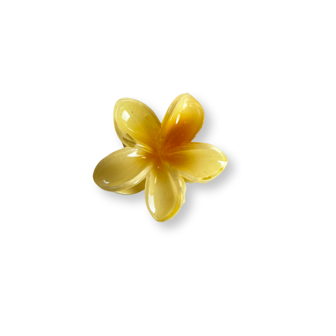 HIBISCUS HONEY CLAW CLIP YELLOW