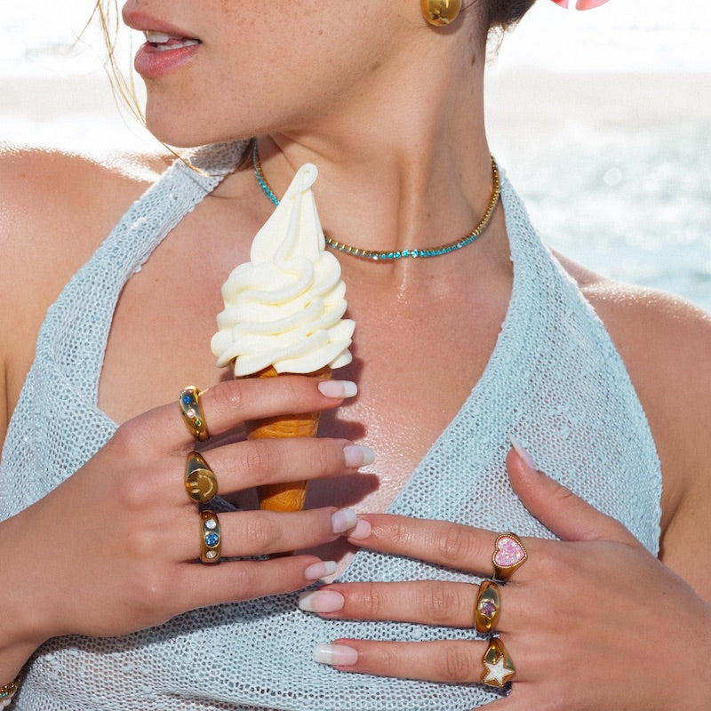 CORAL COSMO NECKLACE