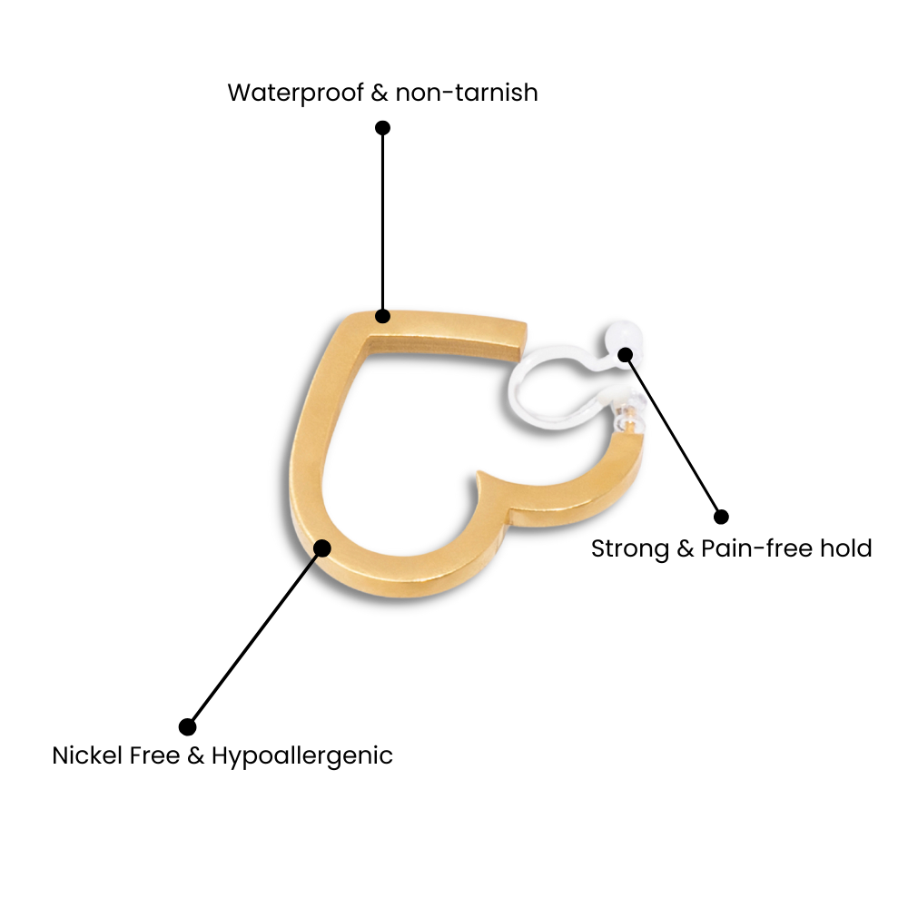 CUPID's CLUB CLIP ON EARRINGS