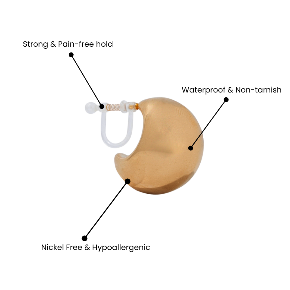 EDGE OF MIDNIGHT CLIP ON EARRINGS