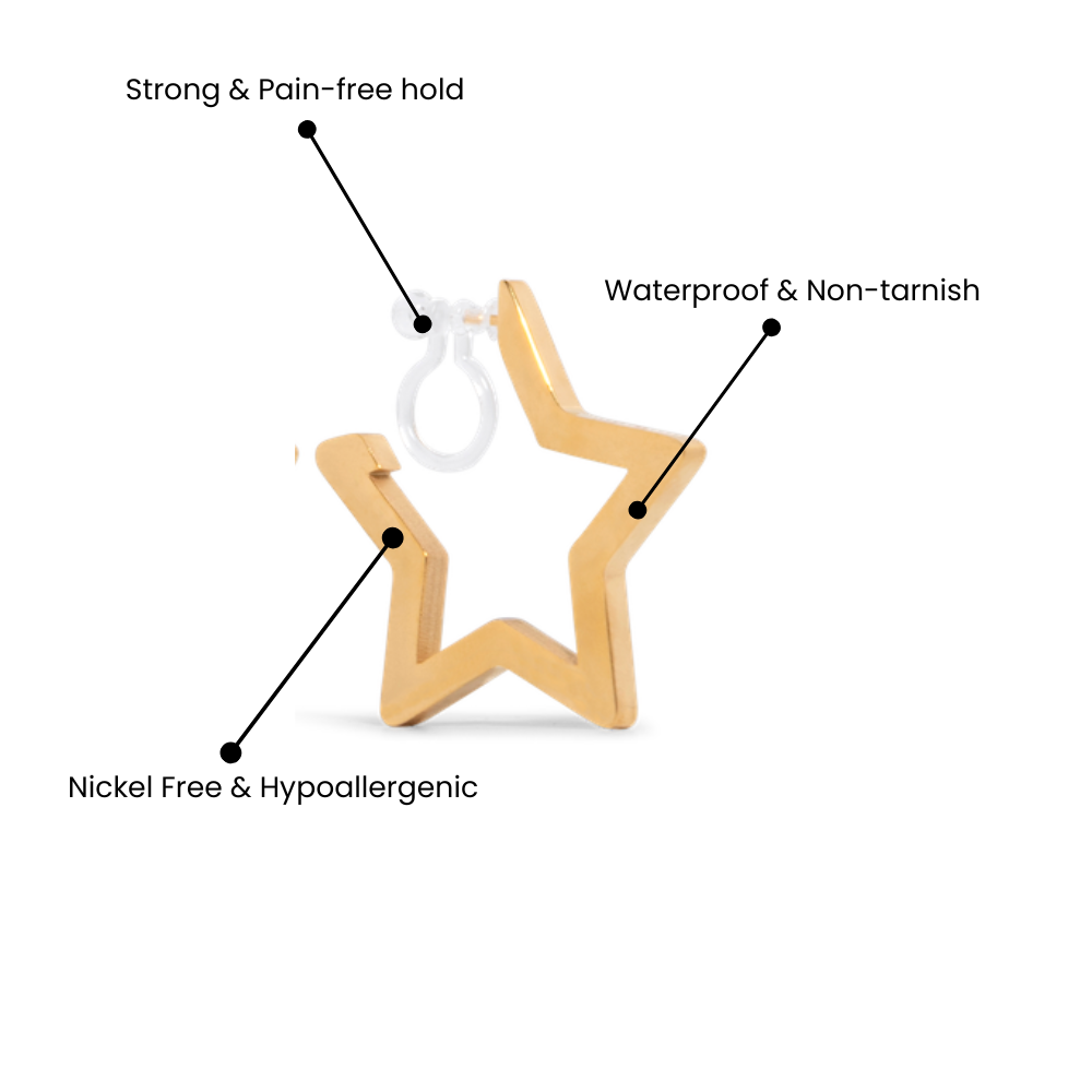 STARLIGHT CLIP ON EARRINGS