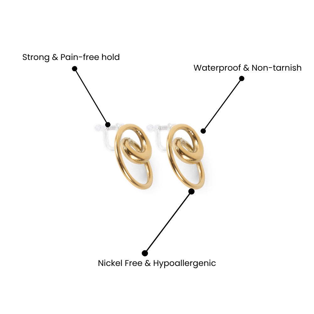 IN THE WILD CLIP ON EARRINGS
