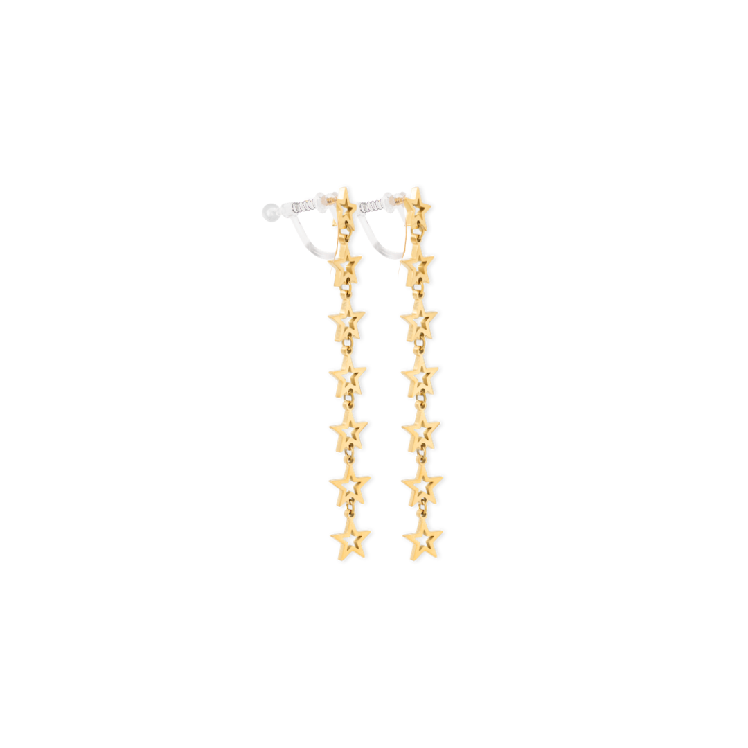 SHOOTING STARS CLIP ON EARRINGS