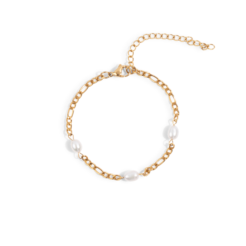 CHAINED TO PEARLS BRACELET